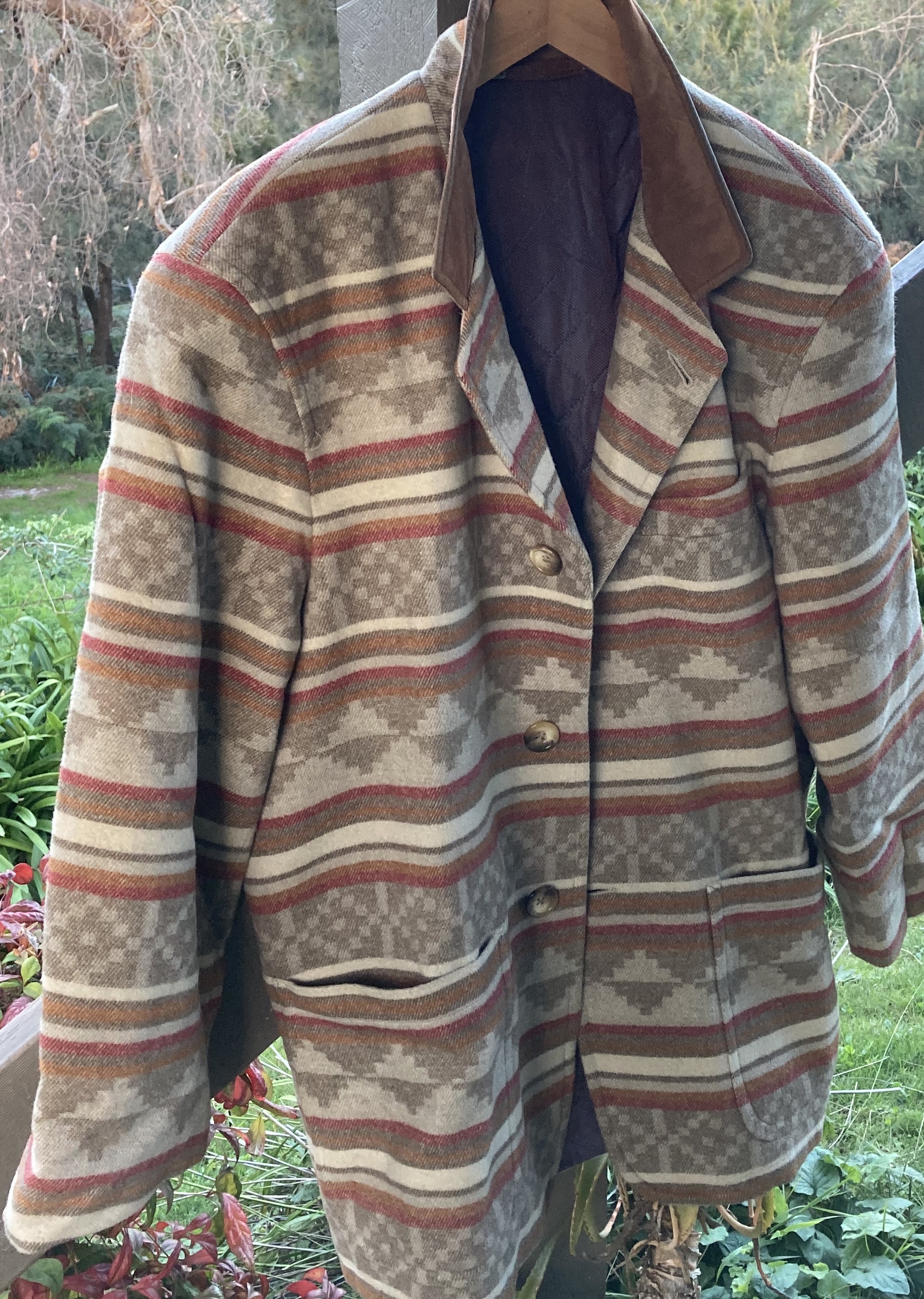 The Santa Fe Navajo design wool Jacket